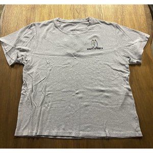 Princess Cruises South America Embroidered Penguin Graphic Gray Crew Neck Tee 2X